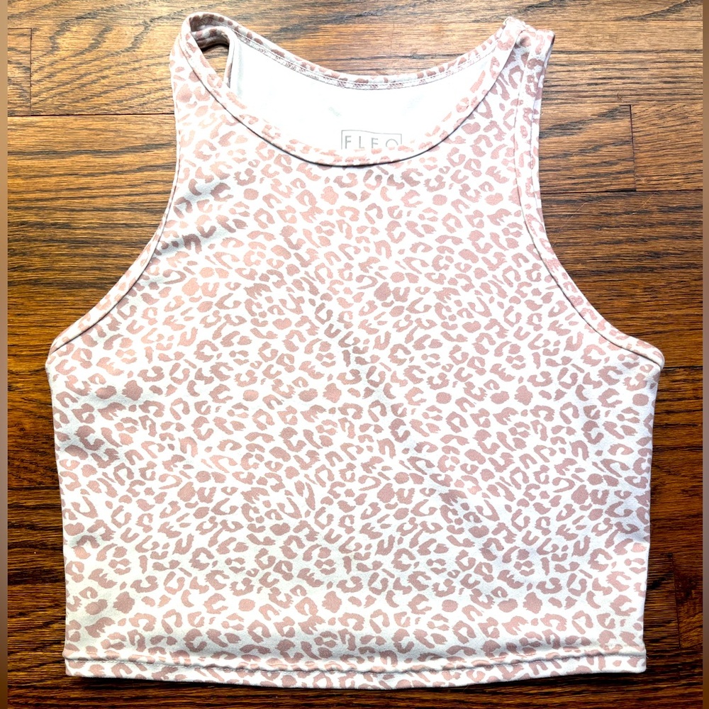 Fleo Leopard Print Crop Top